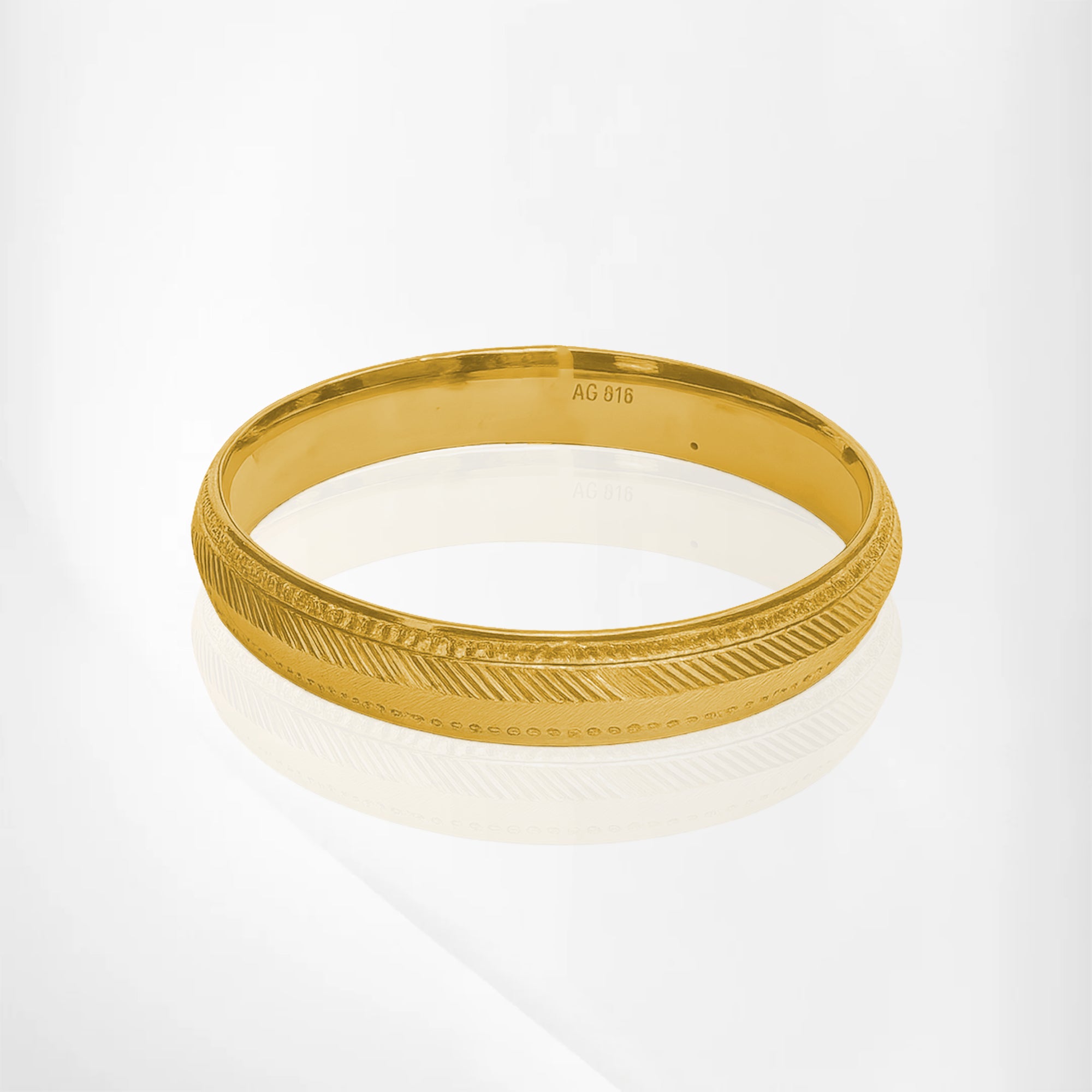 Men’s Lines & Dots Design Kada