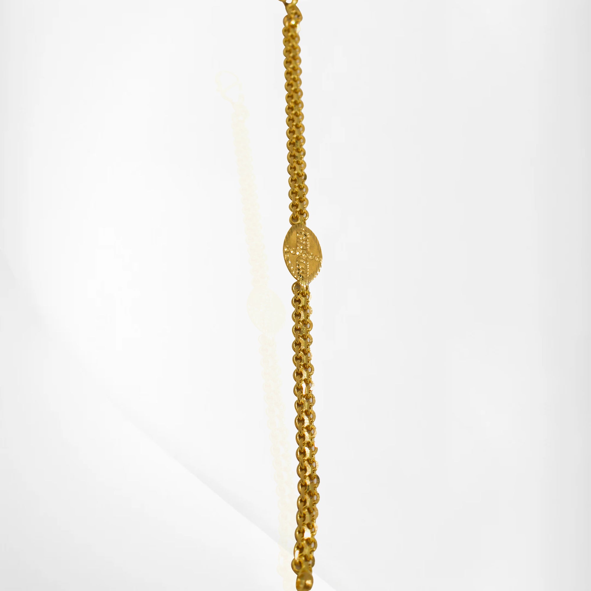 Elegant Kids’ Unisex Gold Bracelet – Smooth Finish & Comfortable Fit