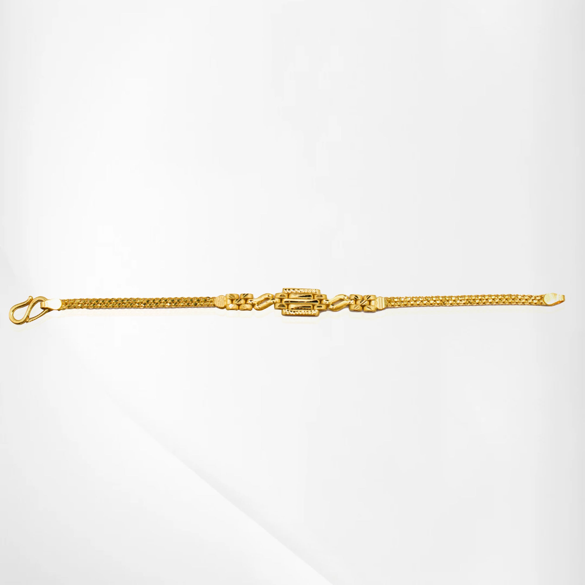 Elegant 2-in-1 Kids Bracelet – Matte & Gold Finish