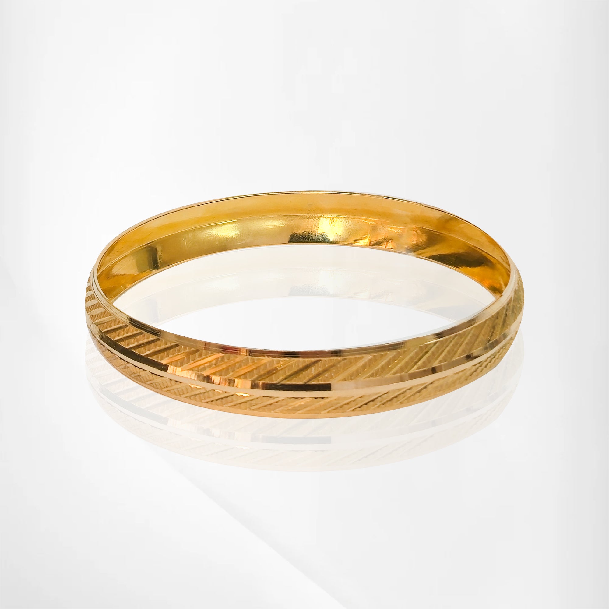 Men’s Sideways Lines Design Kada