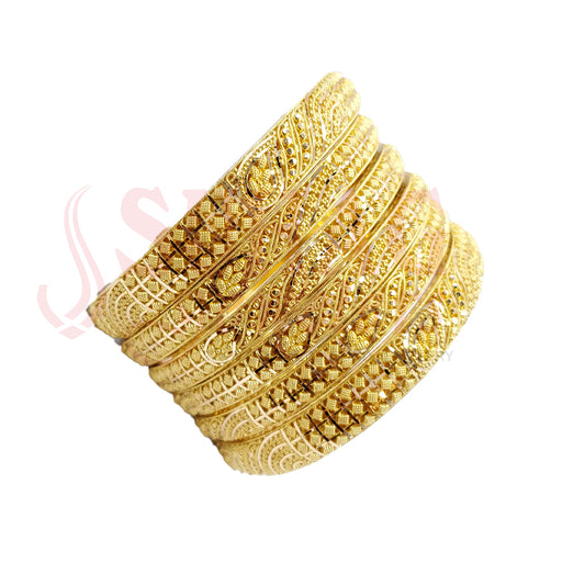 Gold Bangle Set