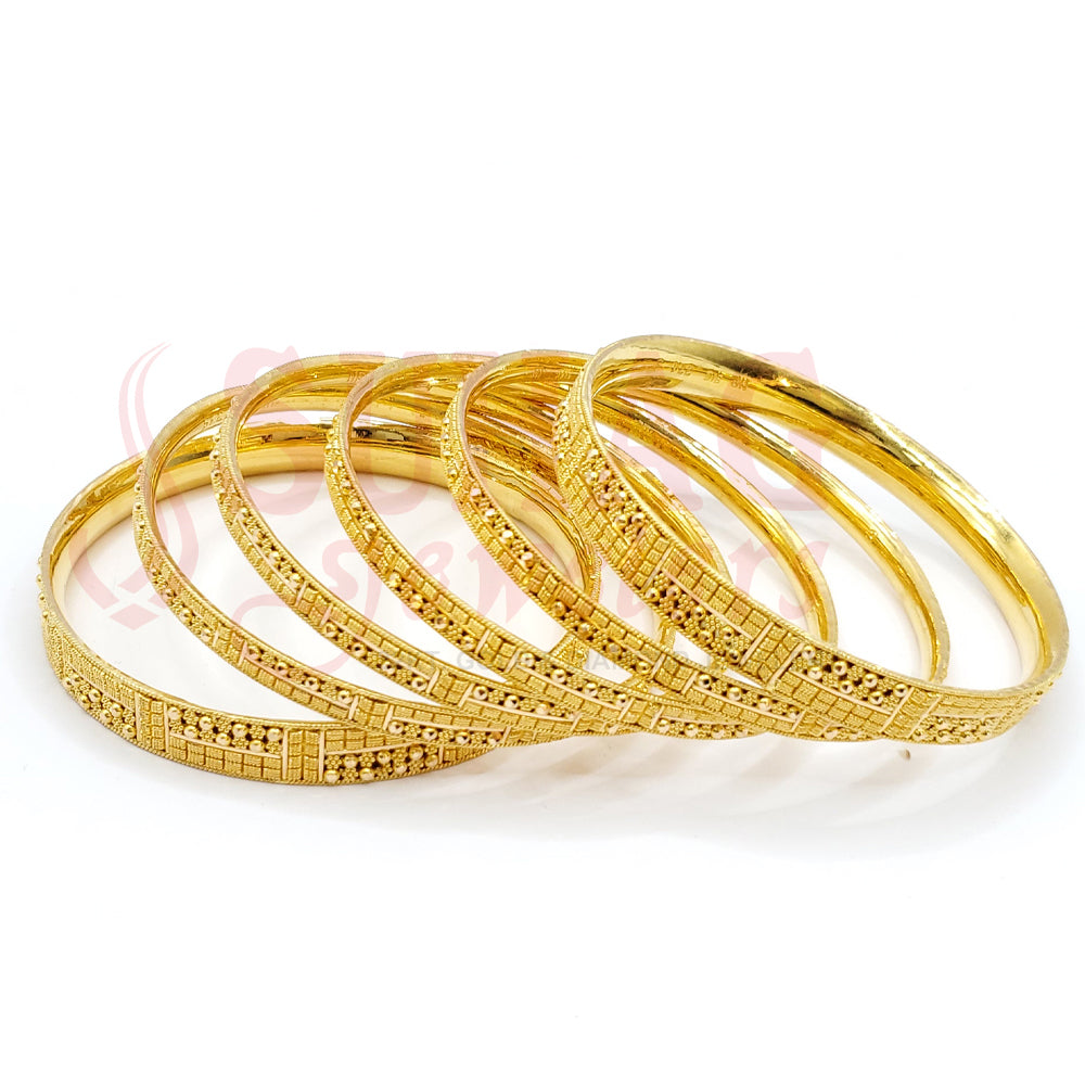 Gold Bangle Set