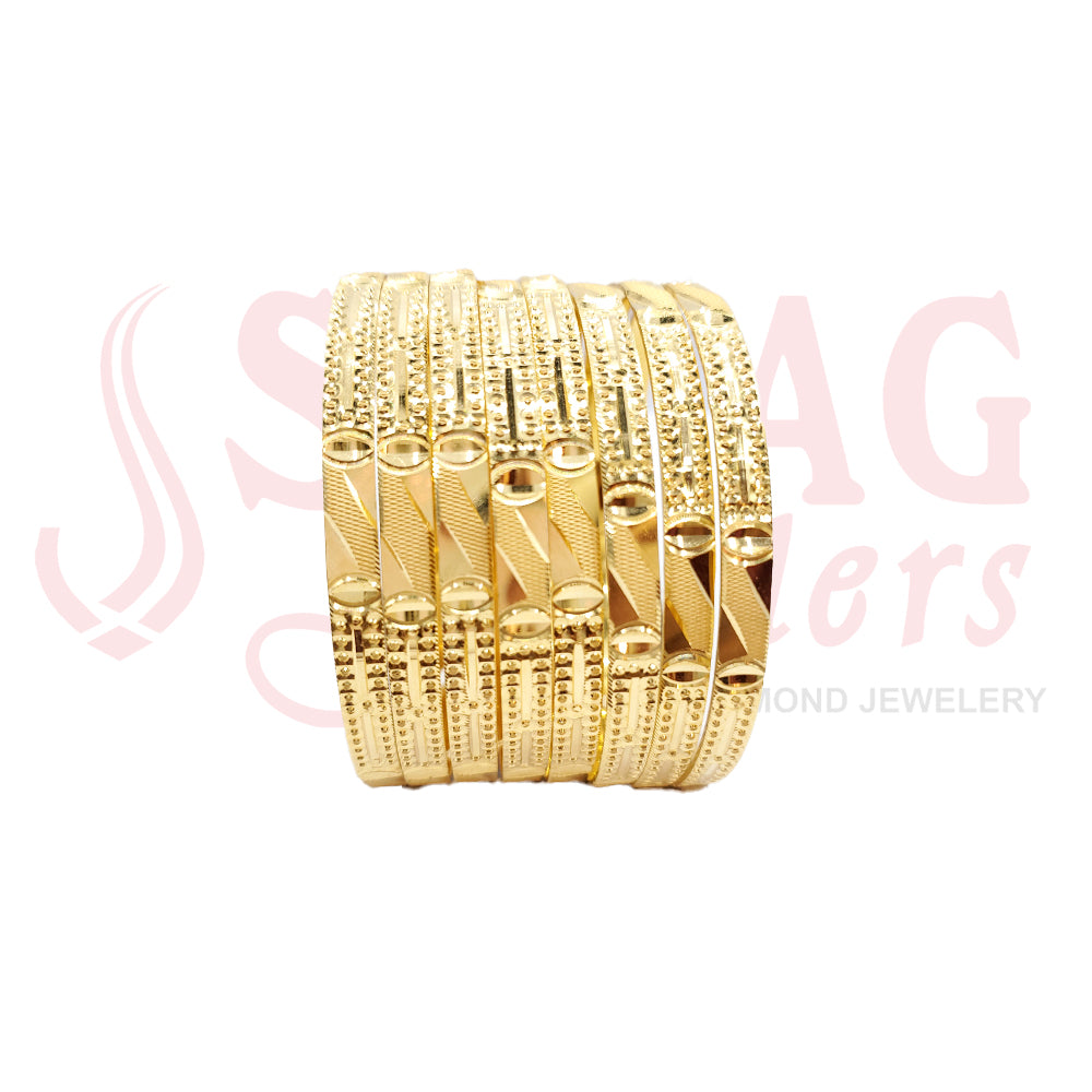 Gold Bangle Set