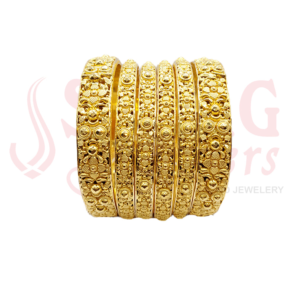 Gold Bangle Set