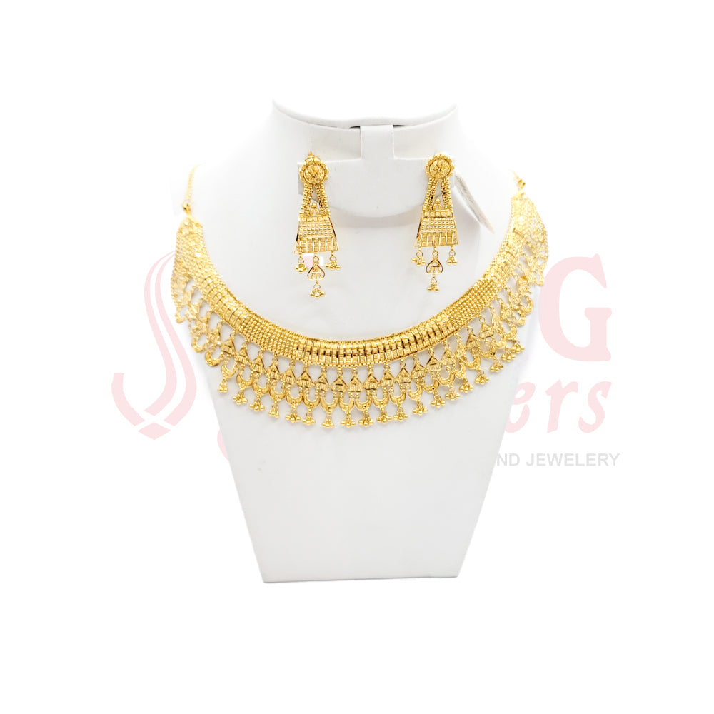 Yellow Gold  Short Necklace