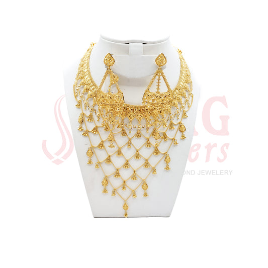 Yellow Gold  Short Necklace