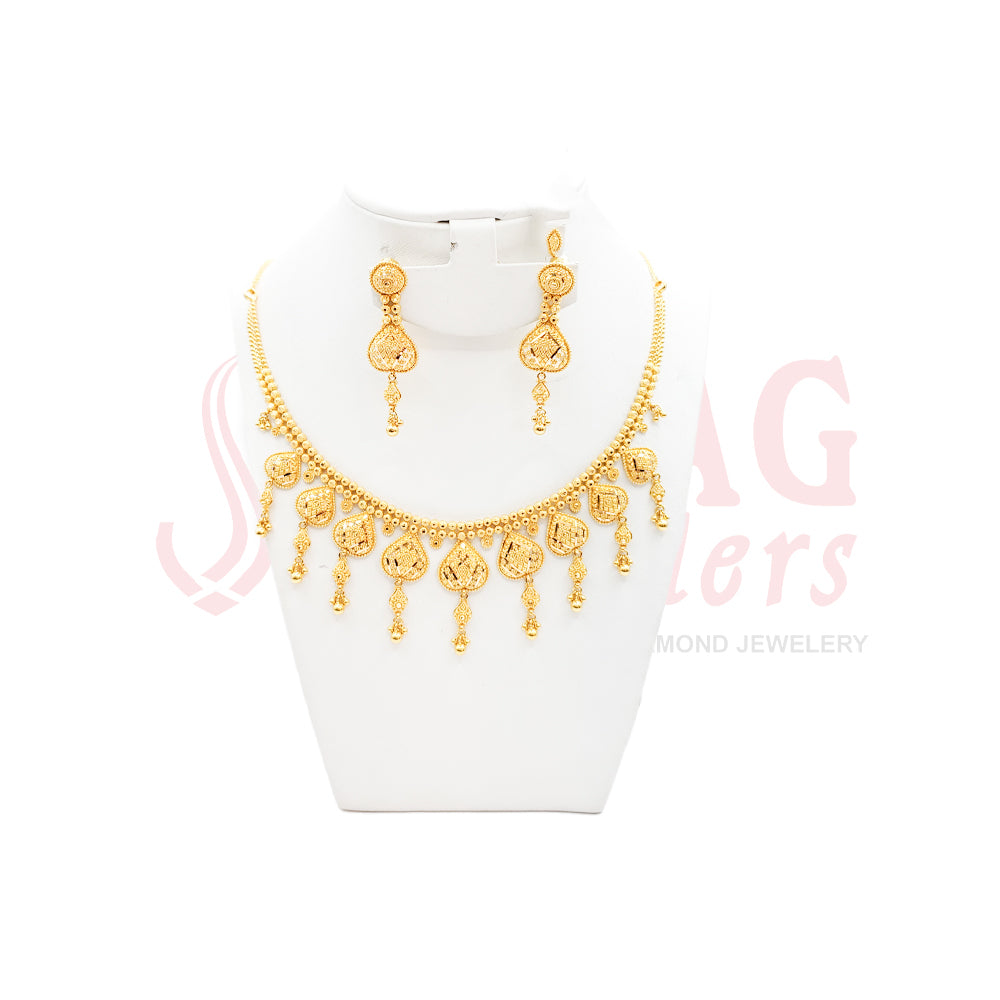 Yellow Gold Short Necklace