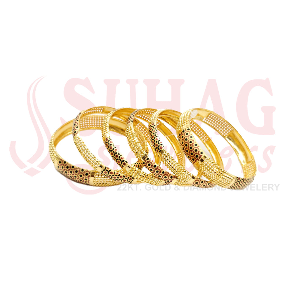 Gold Bangle Set