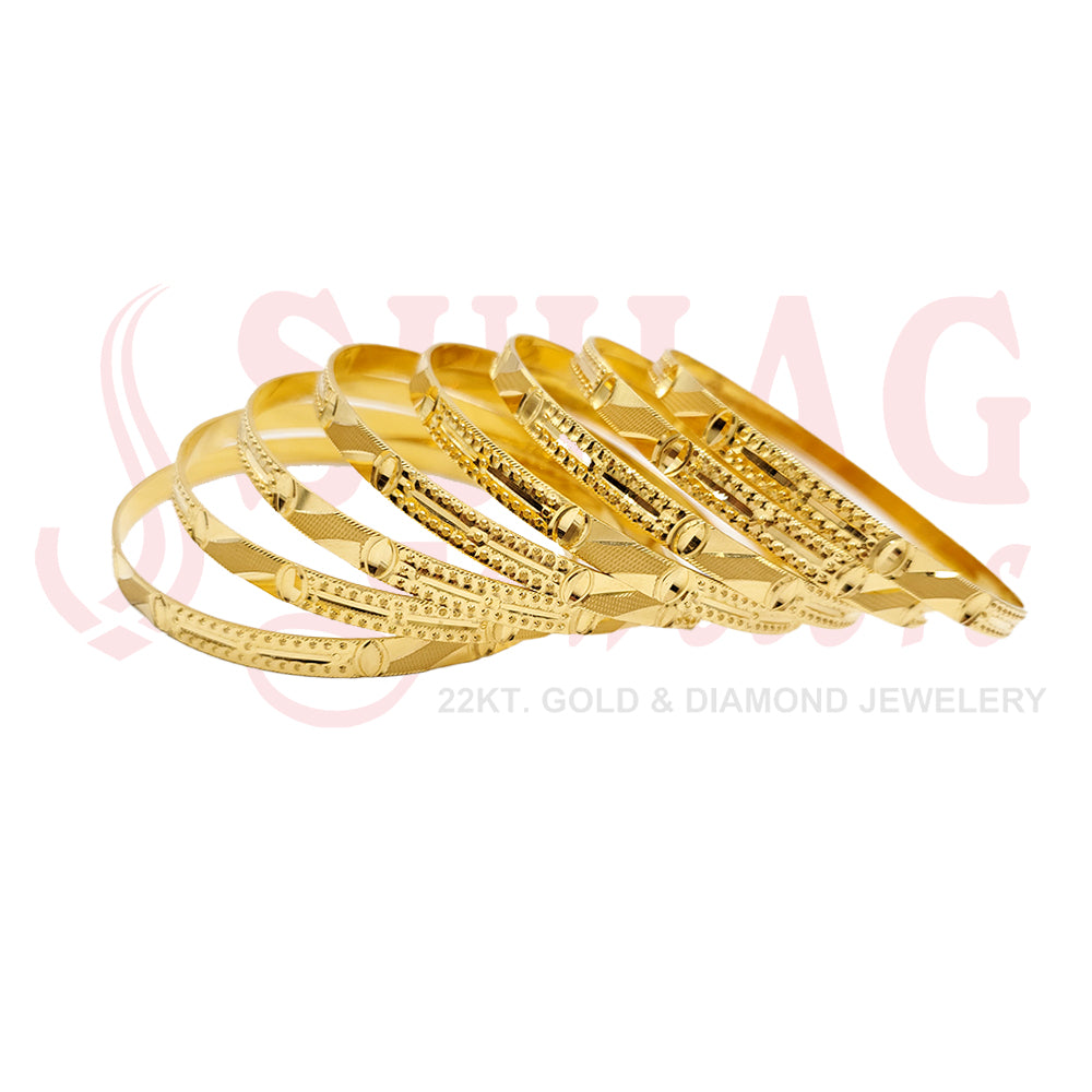 Gold Bangle Set