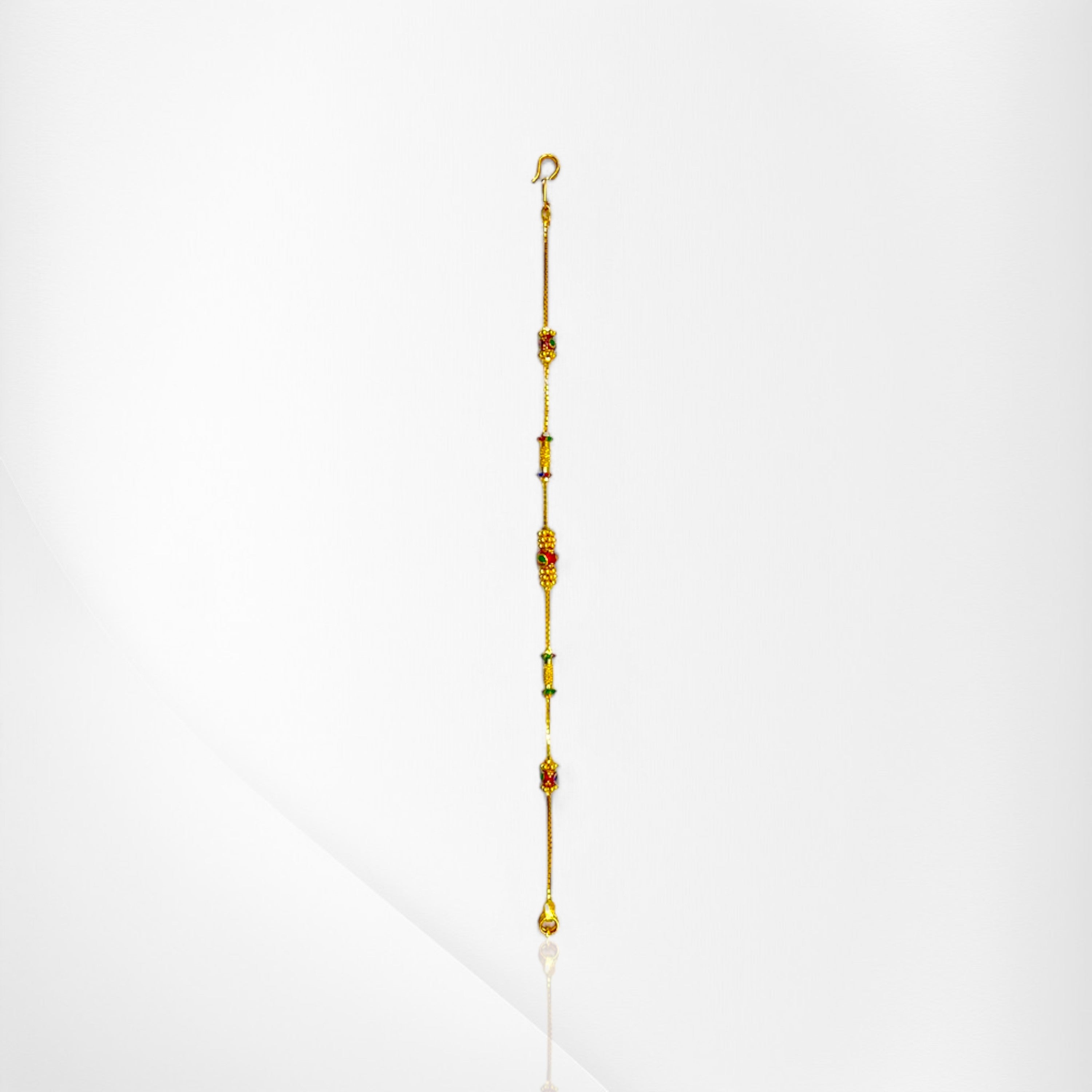 Meena Design Bracelet with Elegant Chain Detail