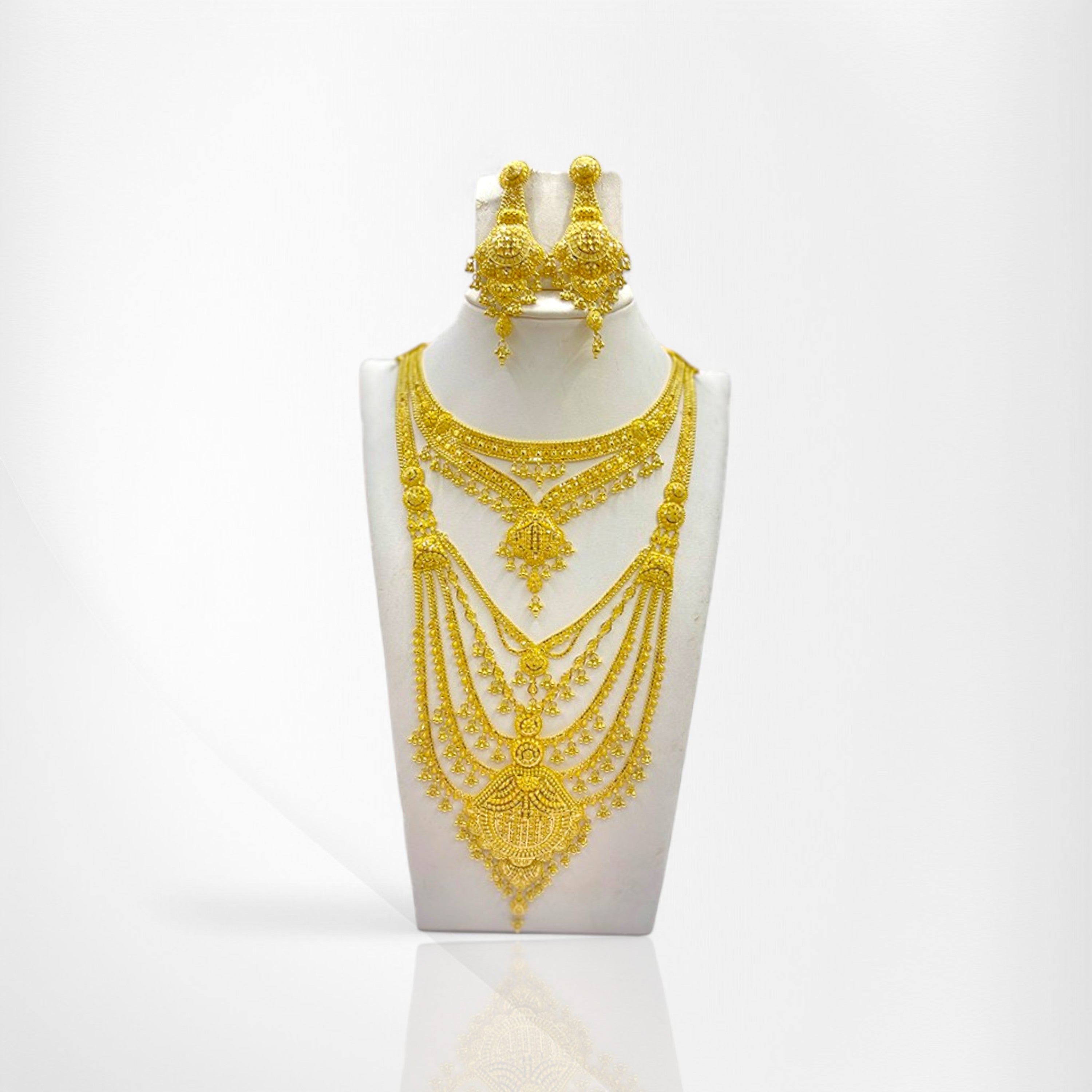 Royal Bridal Long Necklace Set