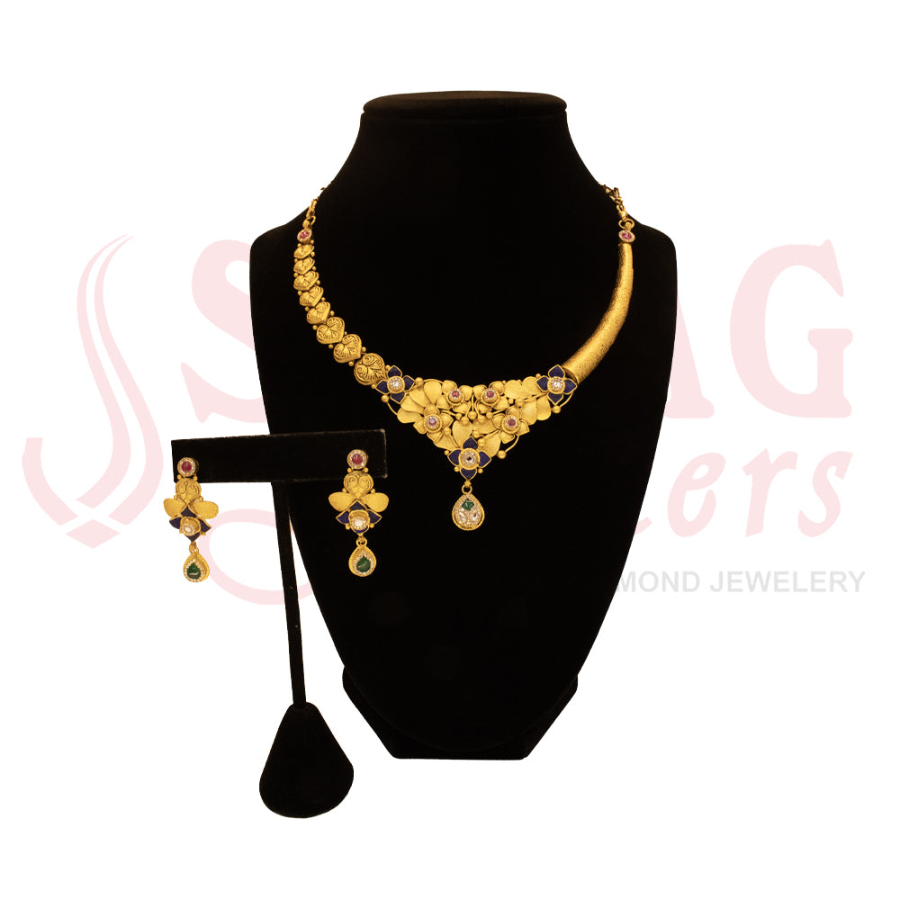 Antique Gold Necklace Set