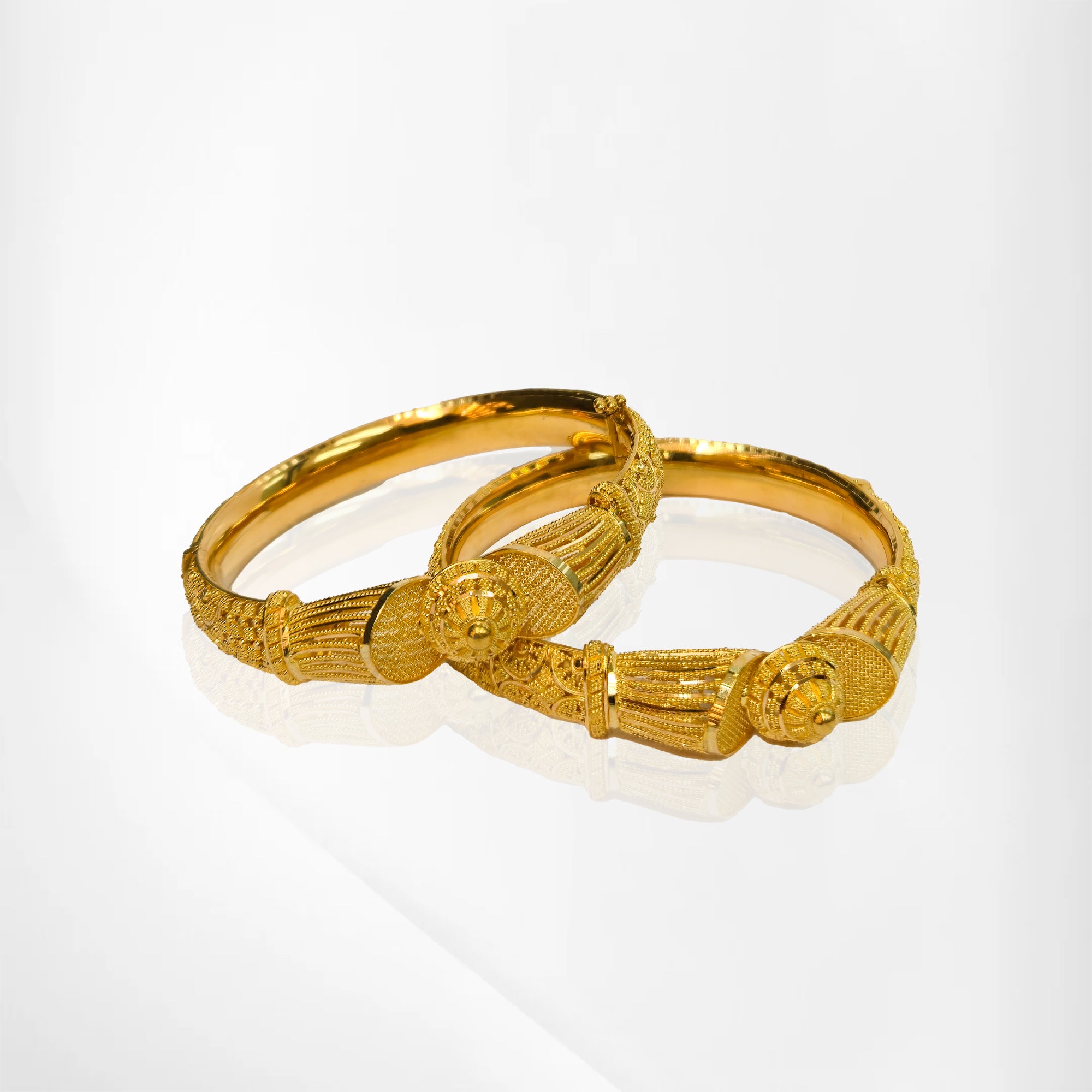 Rajwadi 2-Piece Floral Bangle Set