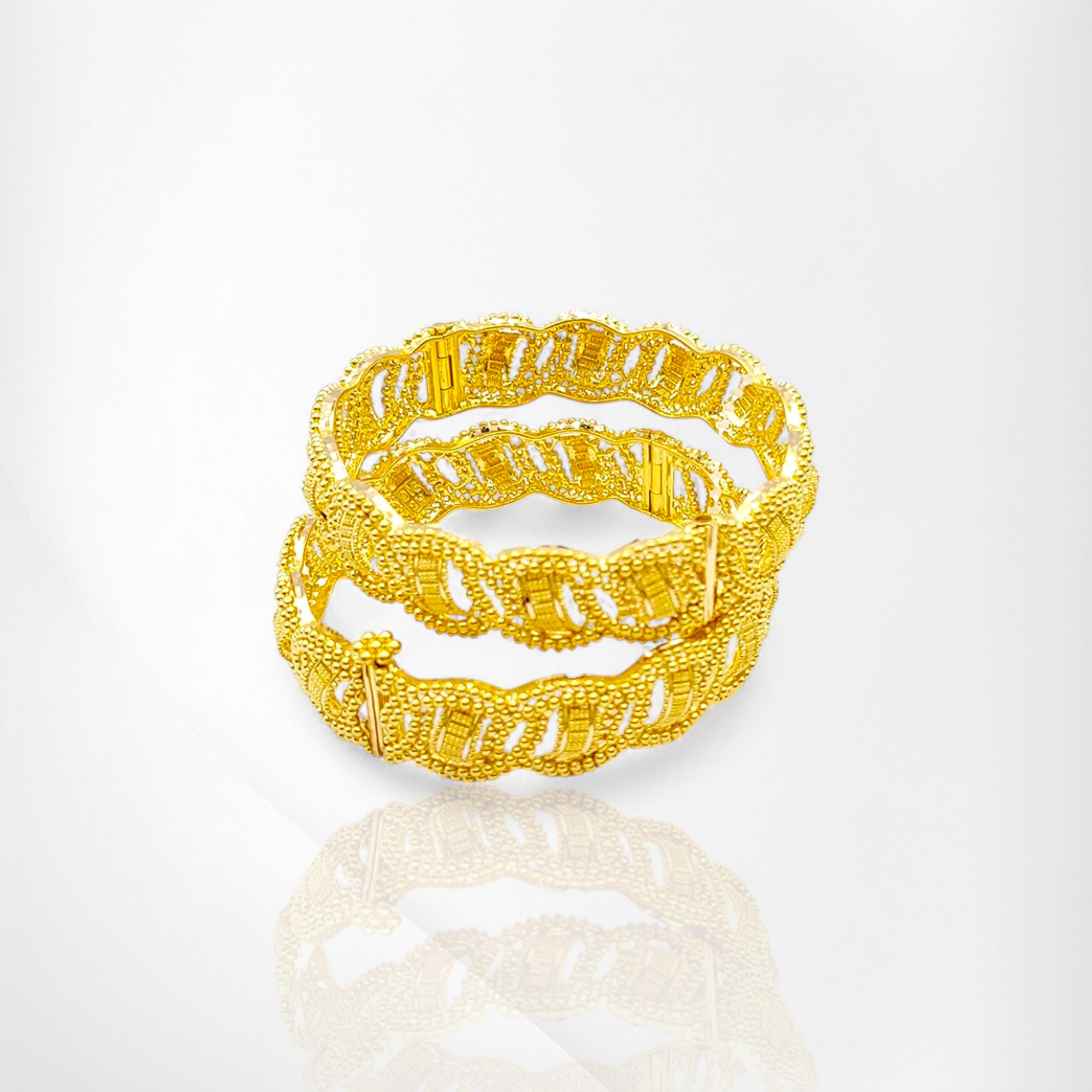 Elegant Bridal Bangles with Secure, Flexible Design – Timeless Comfort & Style for Every Bride