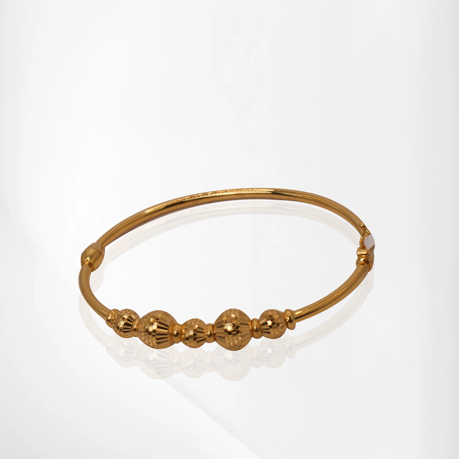 Classic Gold Ball Bangle Bracelet