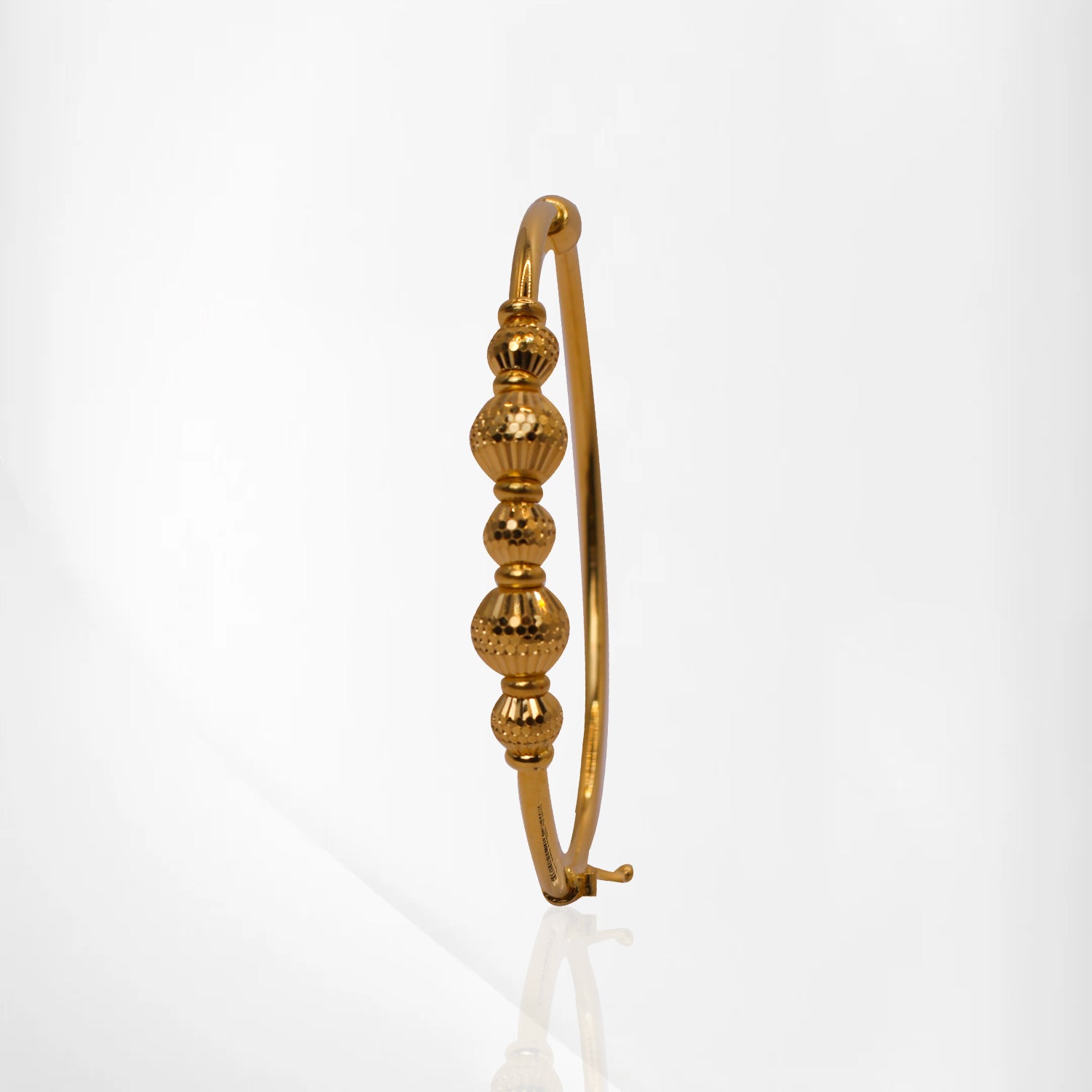 Classic Gold Ball Bangle Bracelet