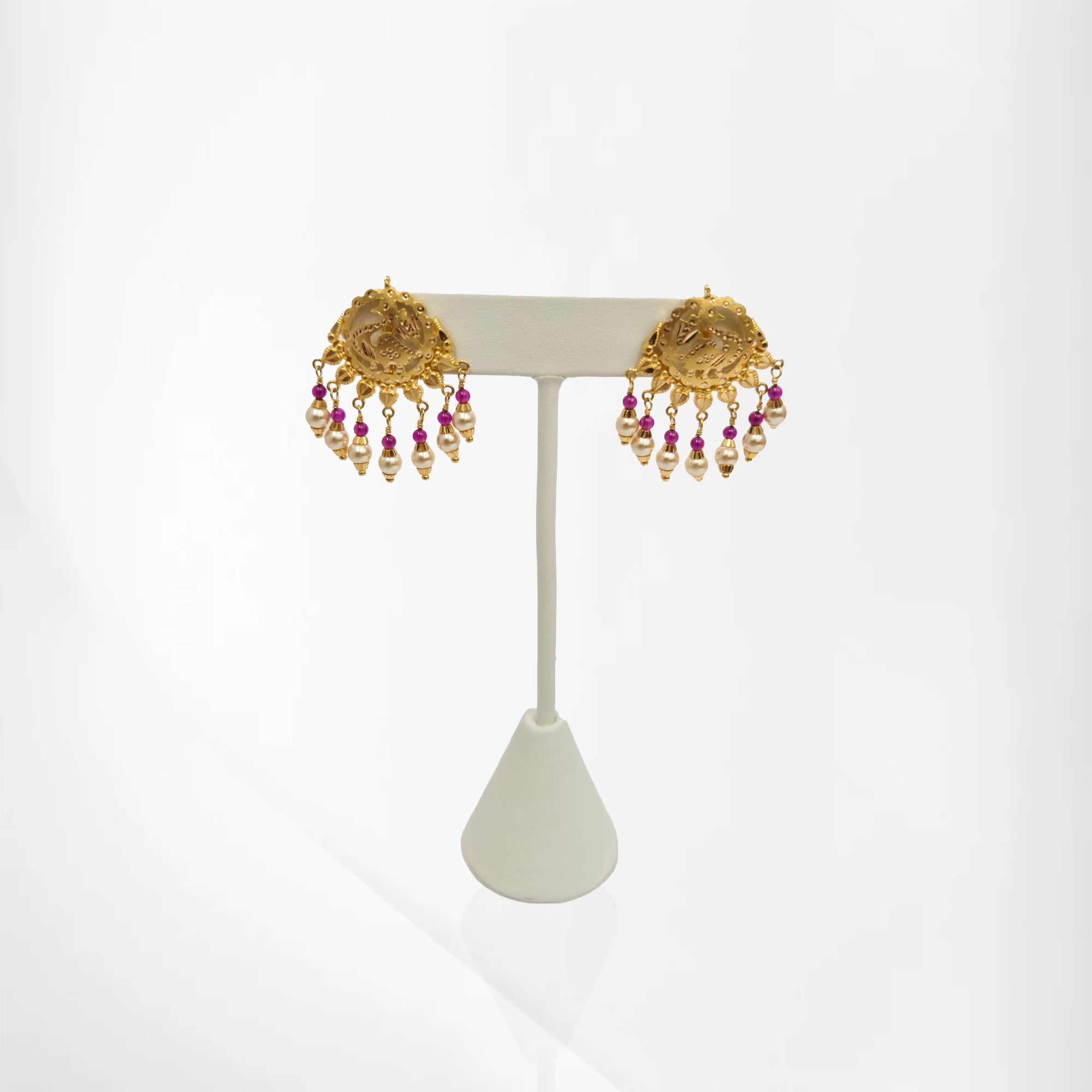 Authentic Punjabi Gold Pearl Set