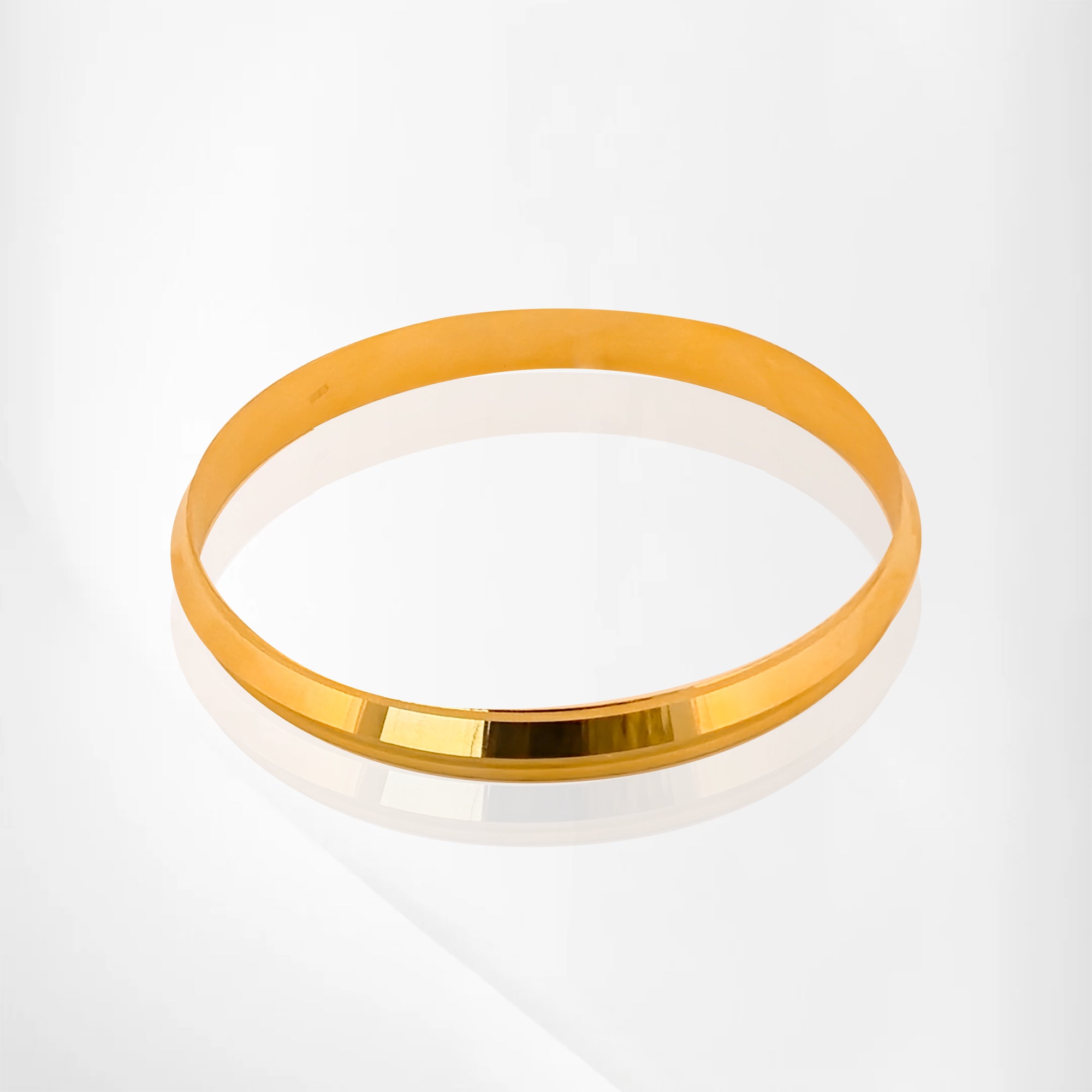 Plain Sikki Kada in Gold – Elegant & Stylish Design for Men