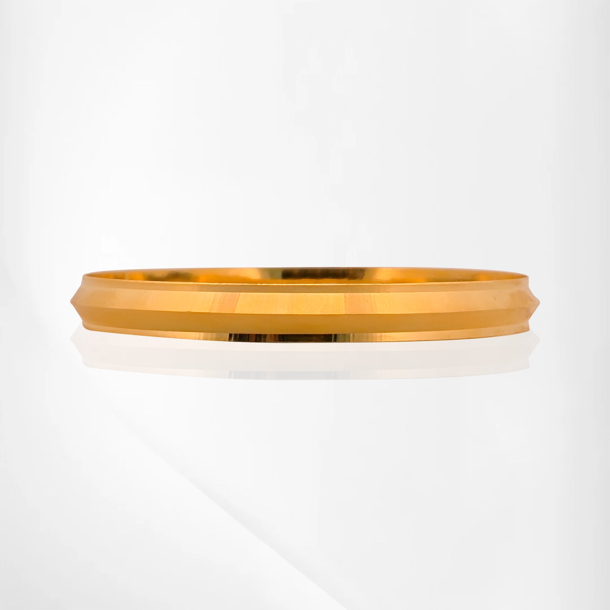 Plain Sikki Kada in Gold – Elegant & Stylish Design for Men