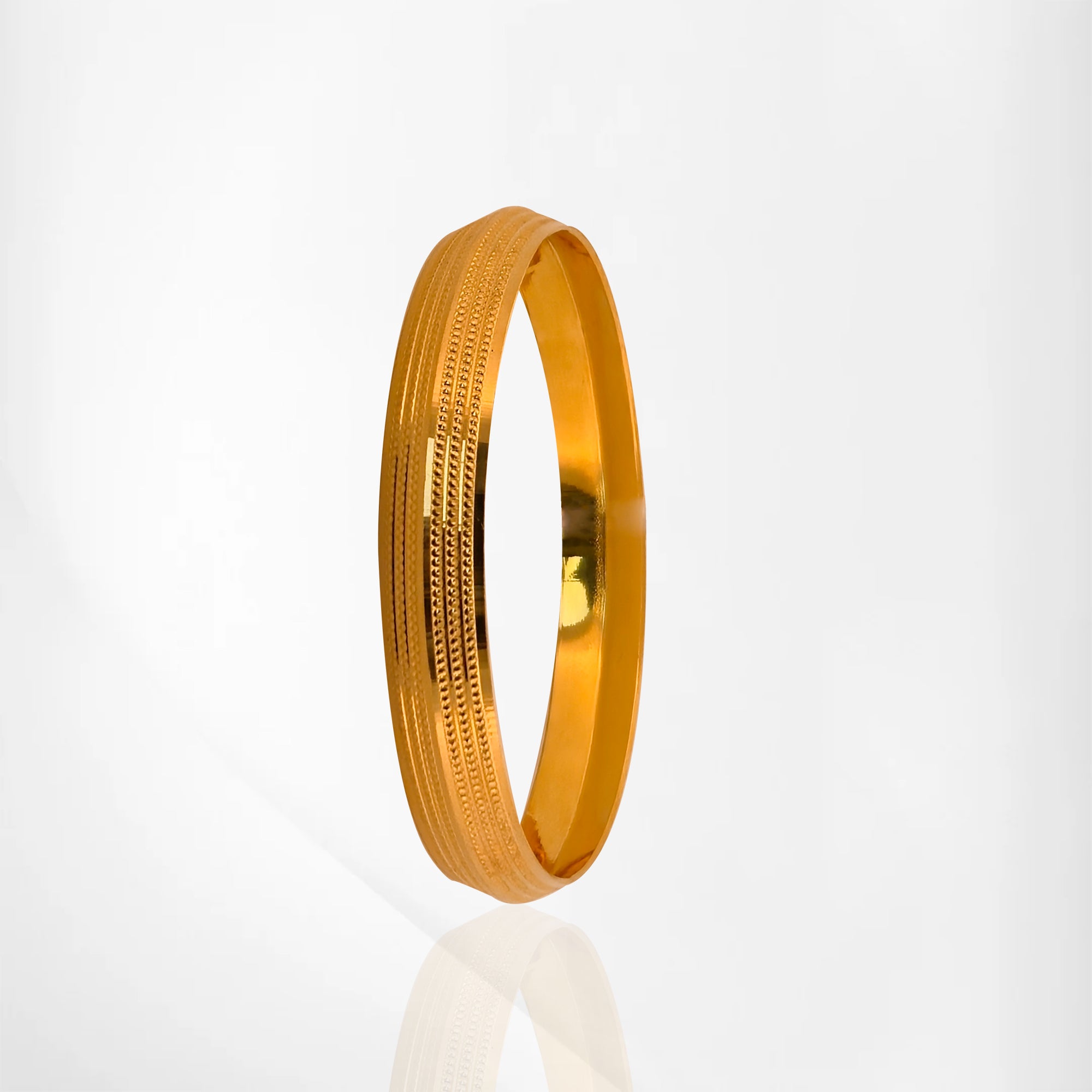 Kada with Dot Design – Trendy Gold Style