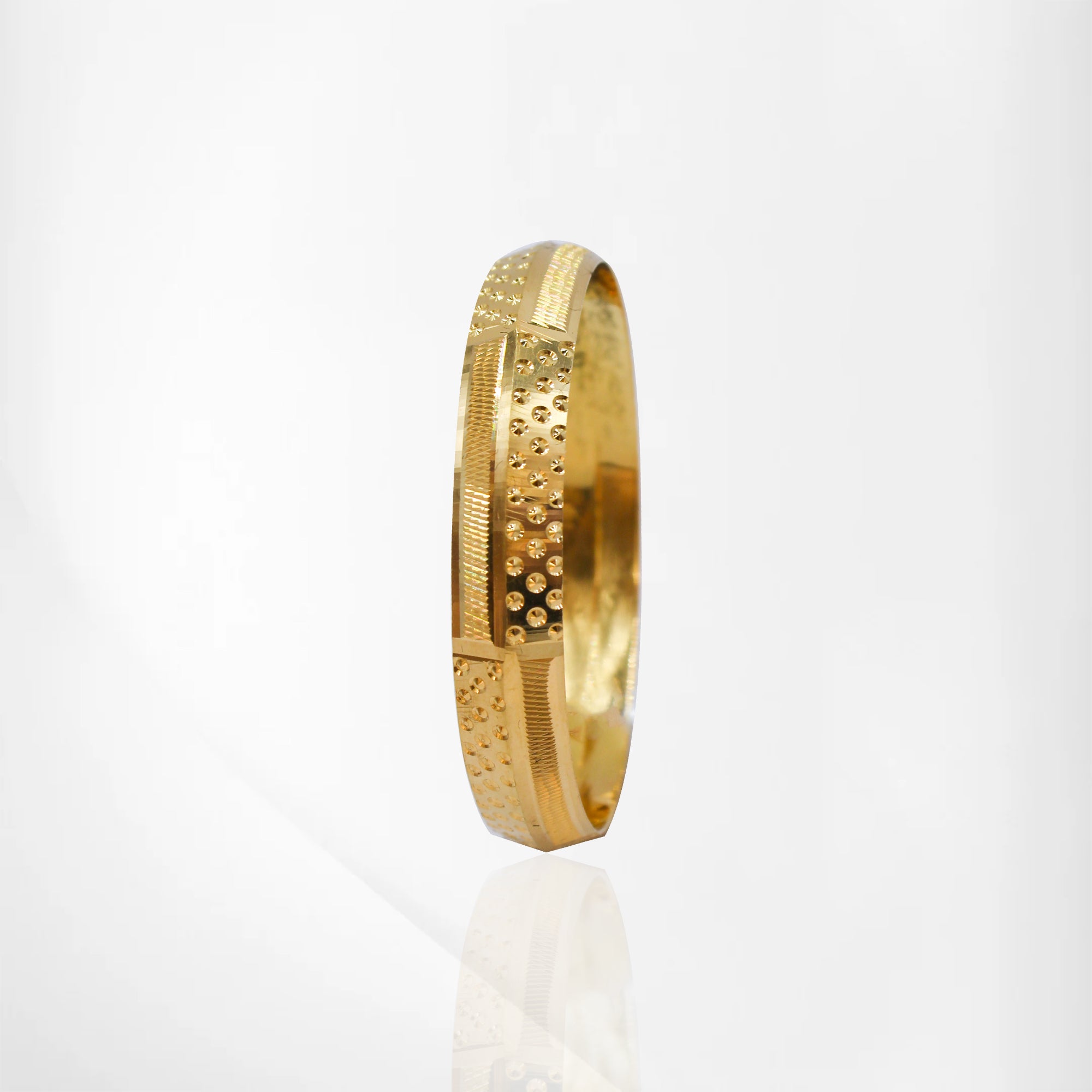 Elegant Dotted & Lined Design Baby Kada