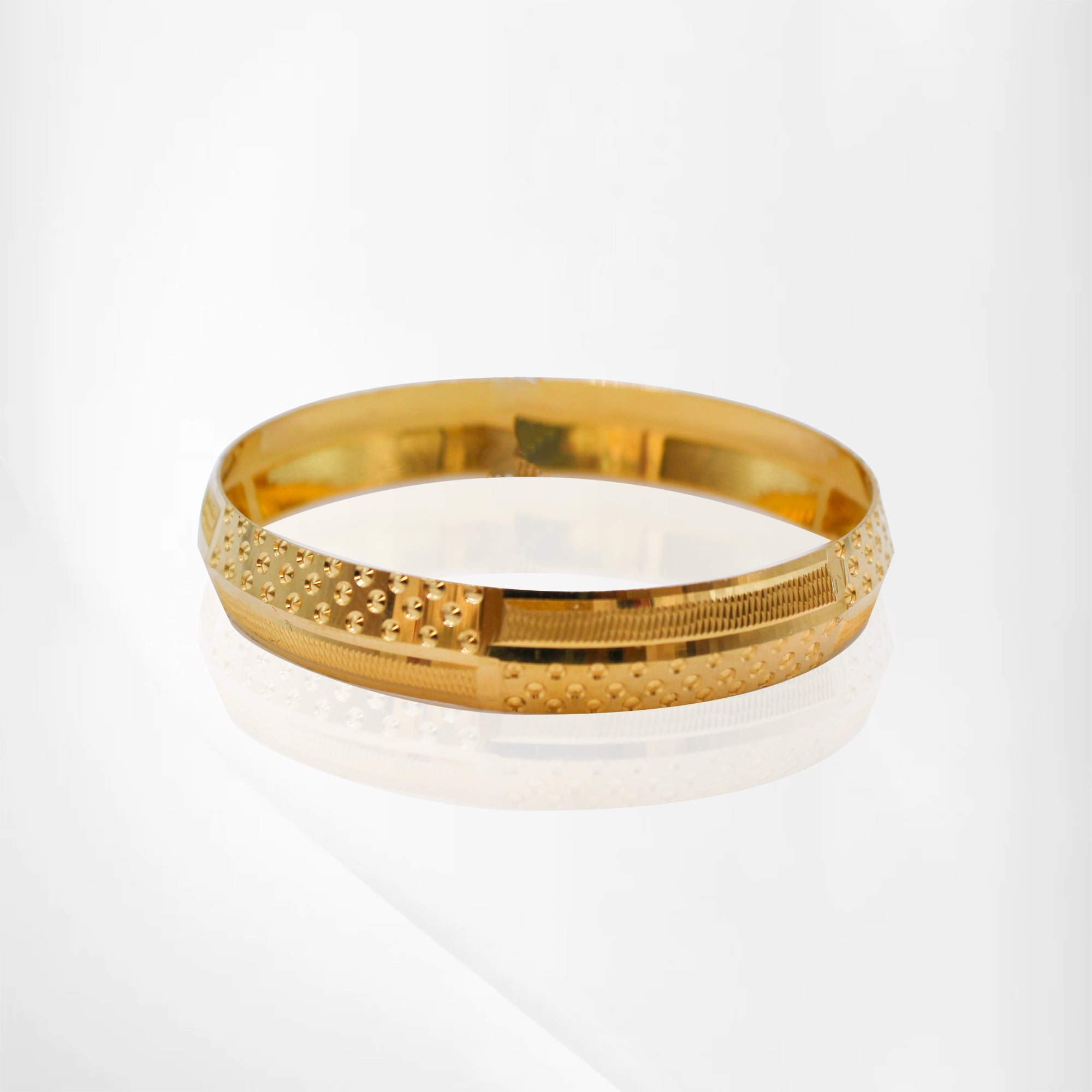 Elegant Dotted & Lined Design Baby Kada