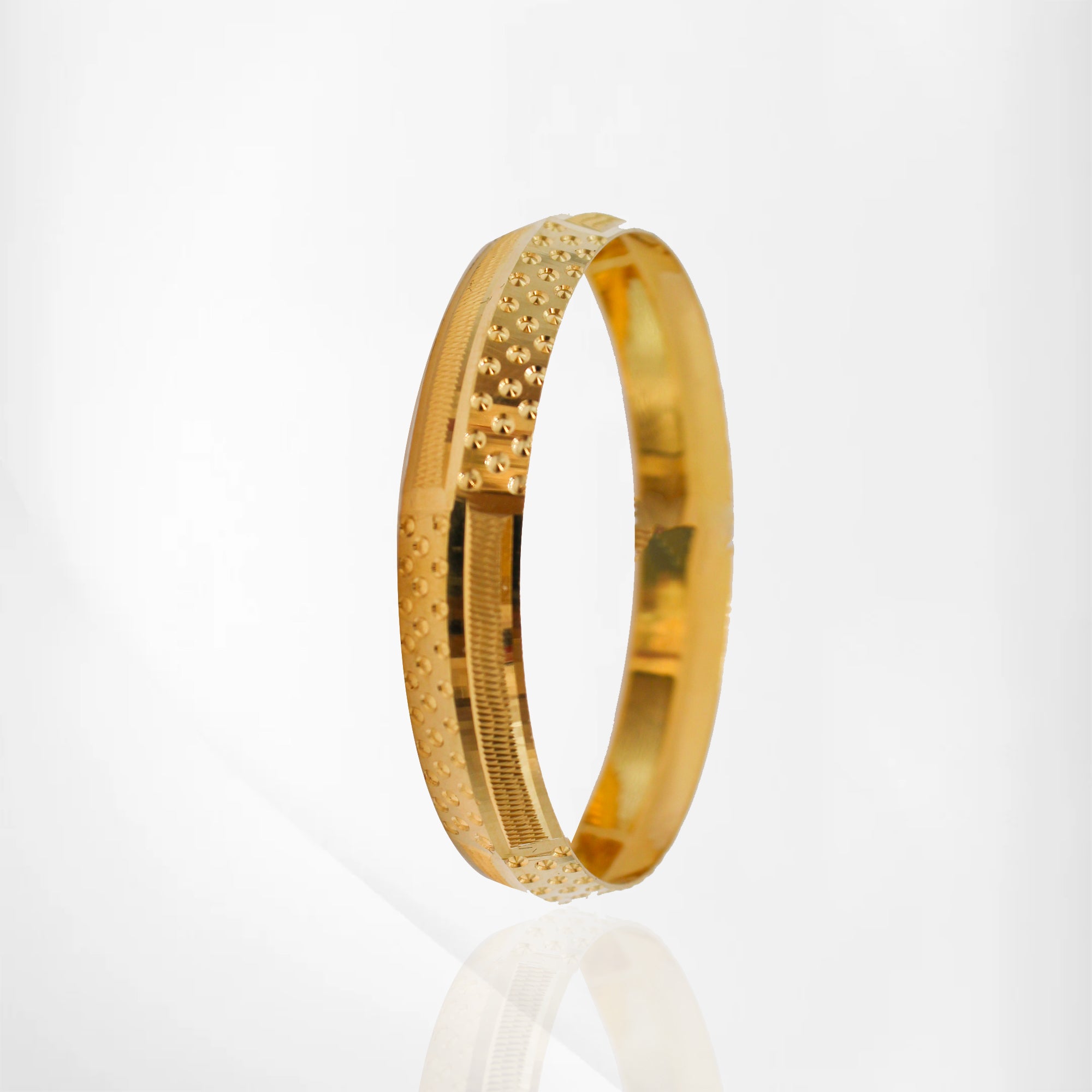 Elegant Dotted & Lined Design Baby Kada