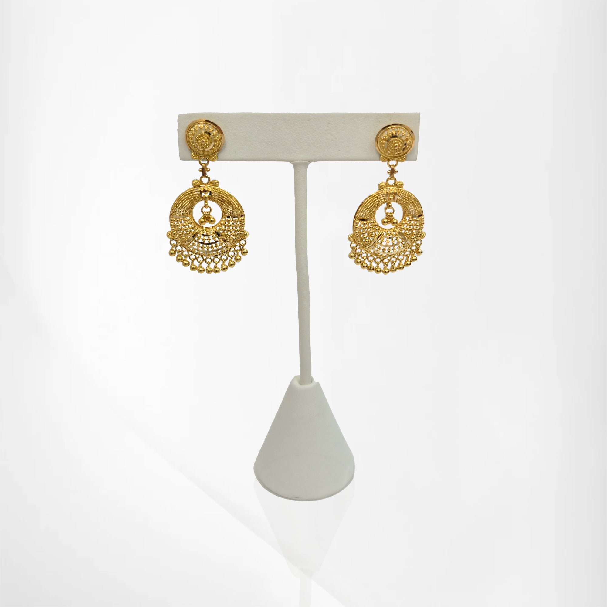 Traditional Chand Bali Gold Set with Chand Earrings