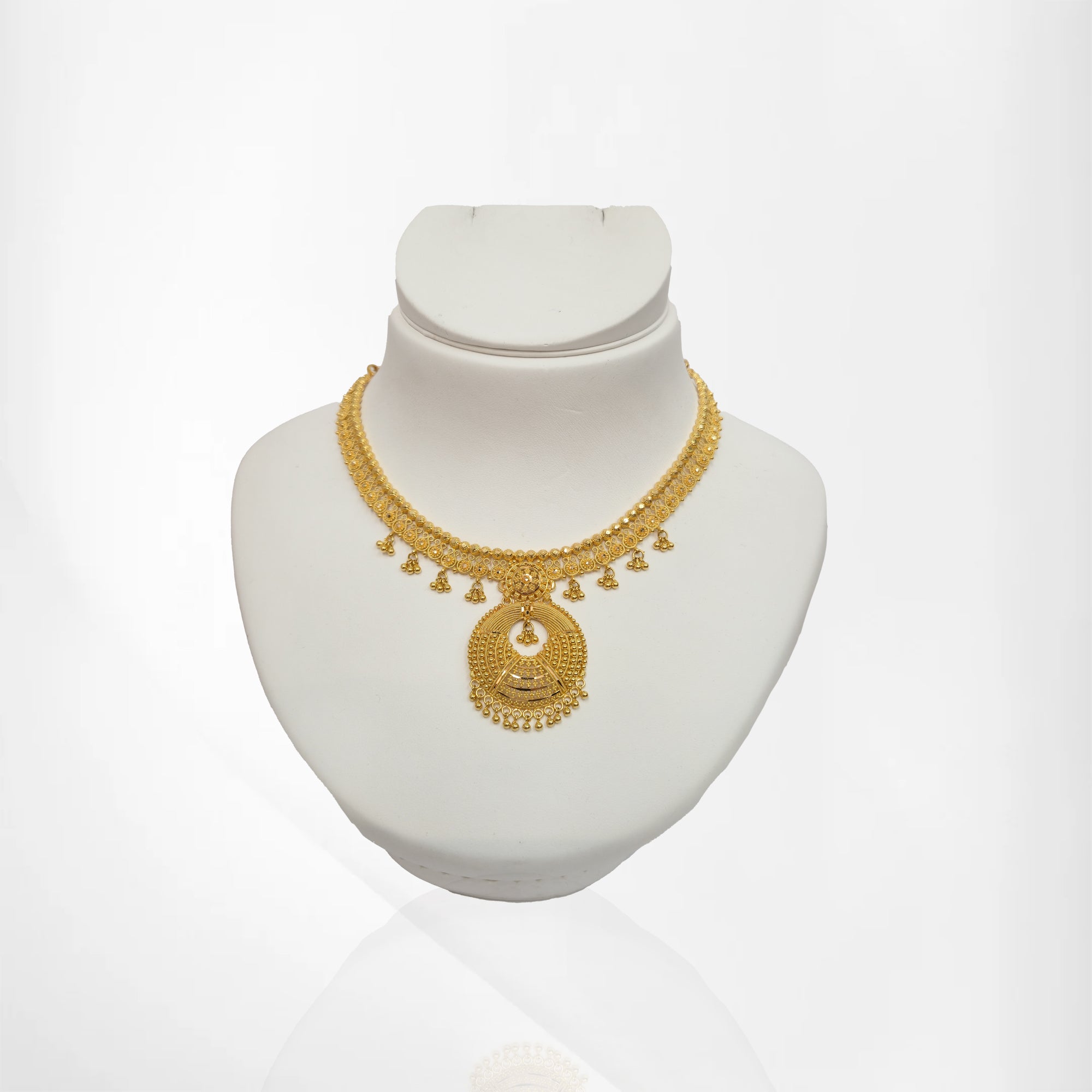 Traditional Chand Bali Gold Set with Chand Earrings