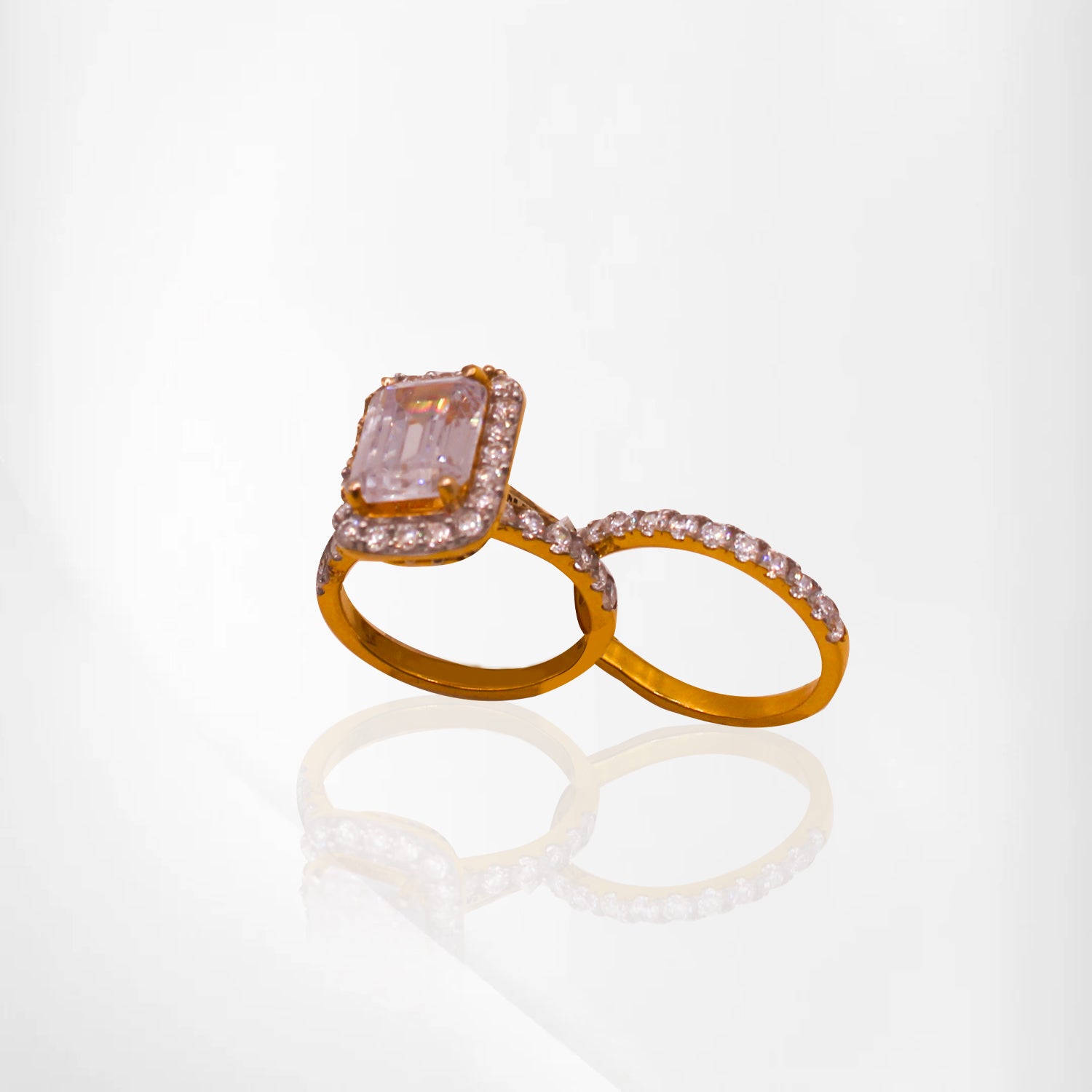 Two Souls, One Bond CZ Couple Ring