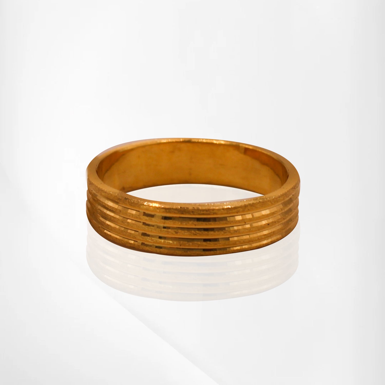 Lined Elegance Textured Unisex Band
