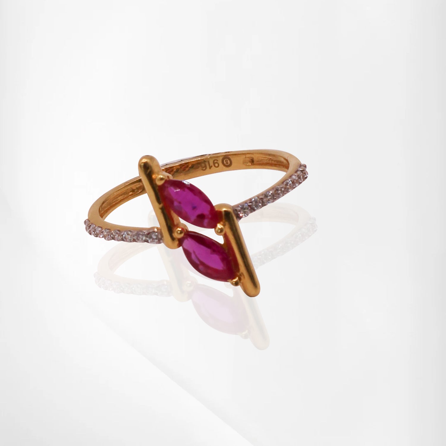 Glamour Glow CZ Statement Ring