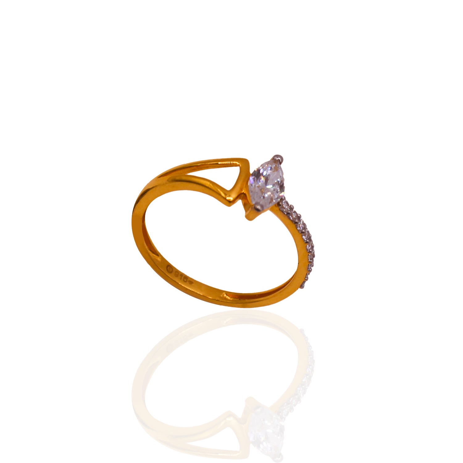 Diamond-Cut Radiance CZ Glam Ring