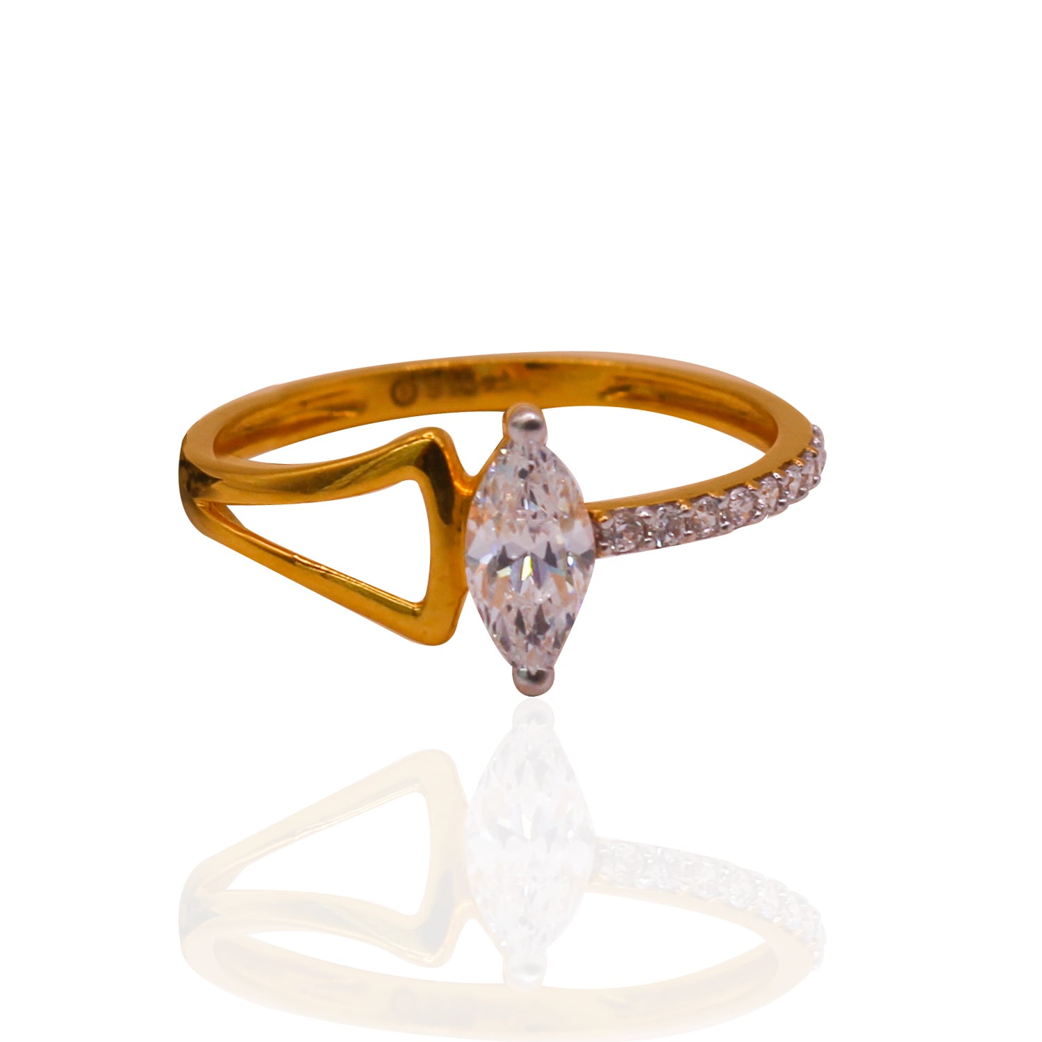 Diamond-Cut Radiance CZ Glam Ring